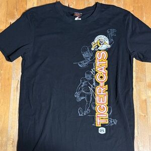 Hamilton Tiger-Cats CFL Black Graphic T-Shirt